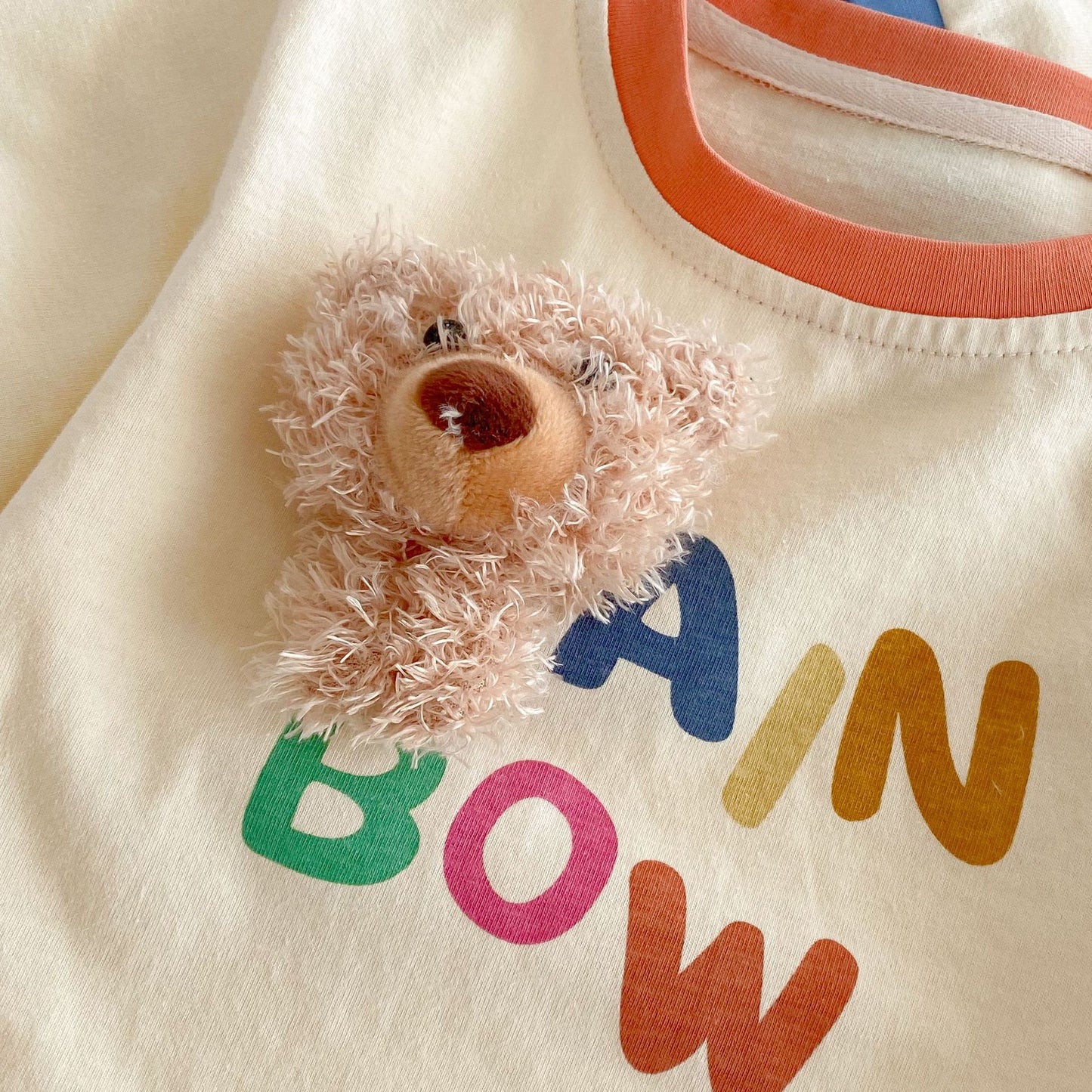 【BABY】夏新作  カラーバリBOWベアロンパース、Ｔシャツ、パンツSK061607