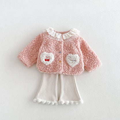 【BABY&KID】ハートポケットジャケット、フレアパンツSK108117