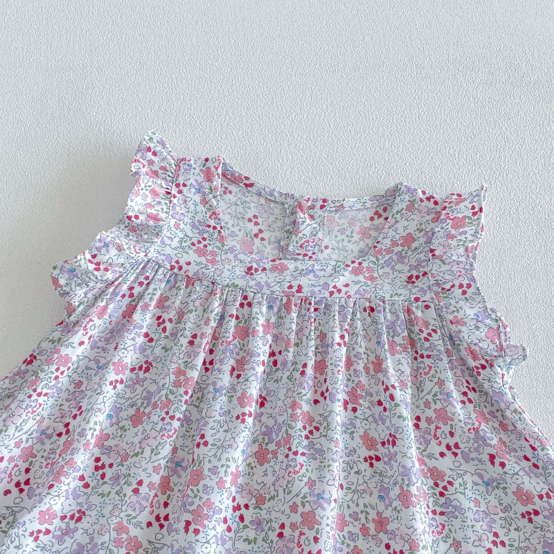 【BABY&KID】夏新作小花柄総柄ワンピース、セットアップSK105904
