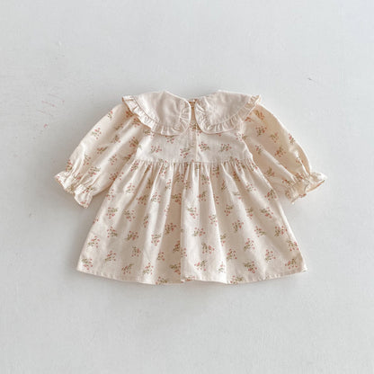 【BABY&KID】アプリコット小花柄ワンピースSK011019