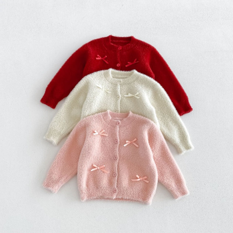 【BABY&KID】蝶結びニットカーディガンSK108106