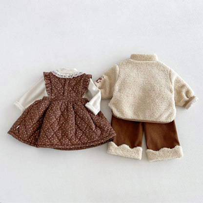 【BABY&KID】きのこ刺繍ワンピース、ロングパンツ、アウター、、トップスSK108115