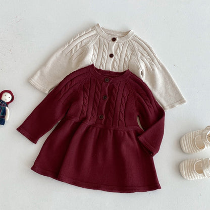【BABY&KID】シンプルニットワンピースSK092713