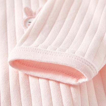 【BABY】北欧風うさぎアップリケカバーオールSK104405