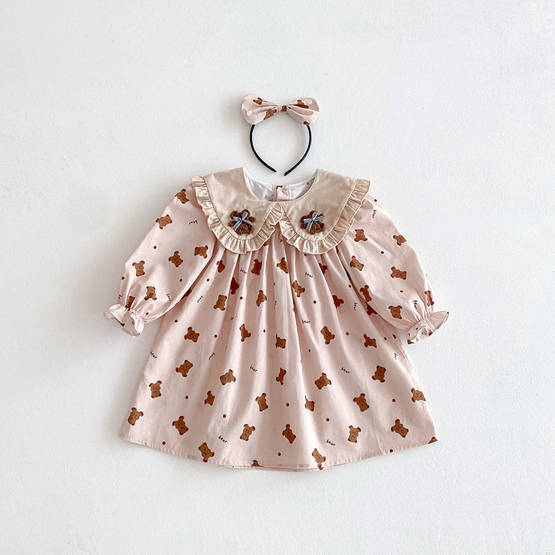 【姉妹服】くまロンパース、ワンピースSK101136