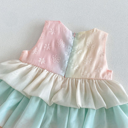 【BABY&KID】夏新作グラデーションチュールワンピースSK106120