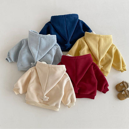 【BABY&KID】冬新作刺繍フード付きスターあったかアウターSK103025