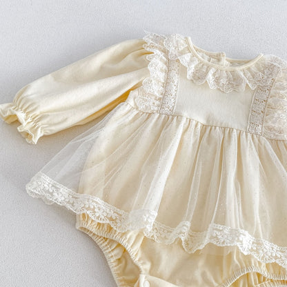 【BABY】チュールレースロンパースSK107910