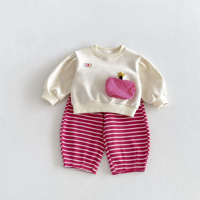 【BABY&KID】ワッペントレーナー、スウェットパンツSK107215