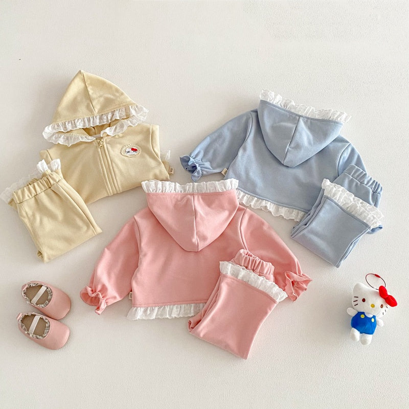 【BABY&KID】フード付きレースセットアップSK104314