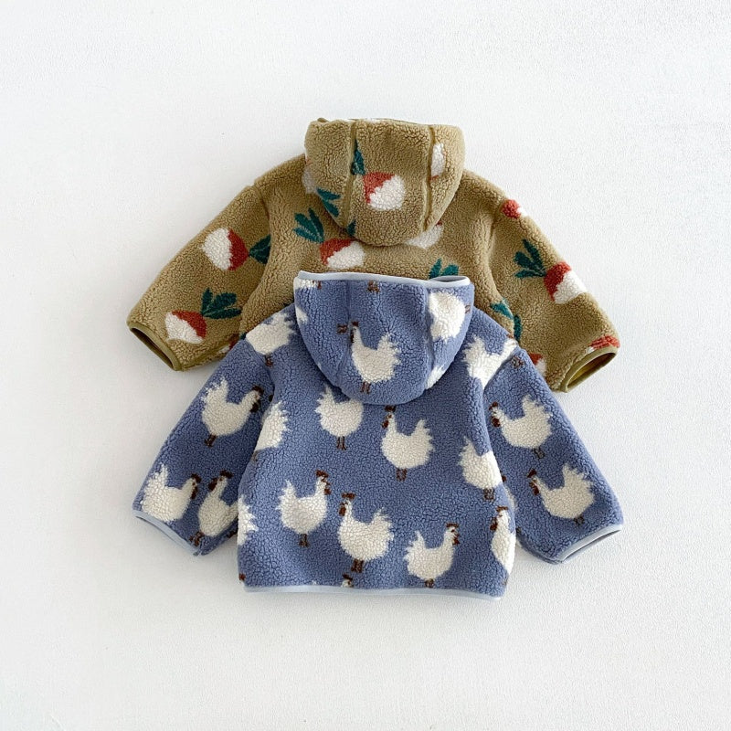 【BABY&KID】冬新作カートゥーン裏起毛ジャケットSK108517