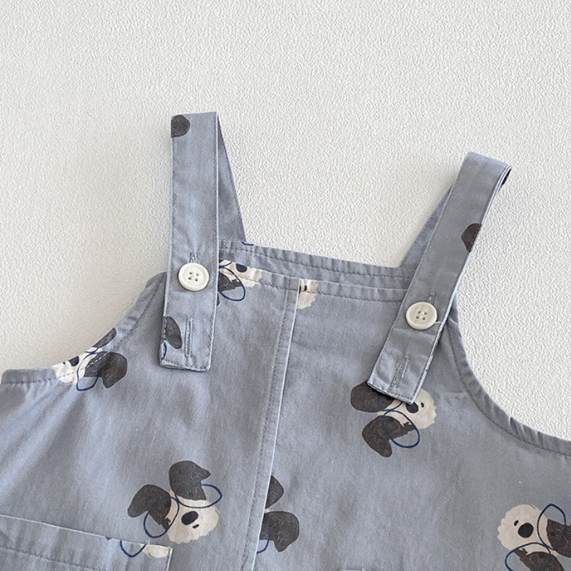 【BABY】夏新作カートゥーンサロペット＆TシャツSK104822