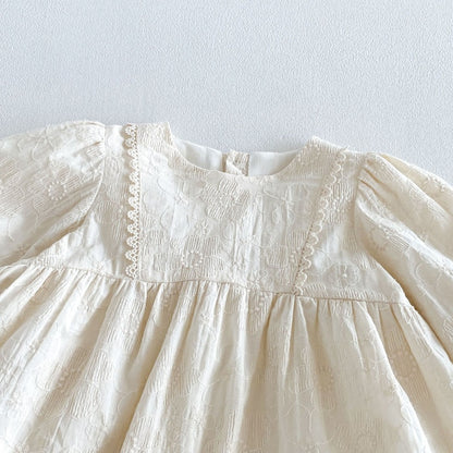 【BABY&KID】パフスリーブシャツ、刺繍サロペット、フレアパンツSK107213