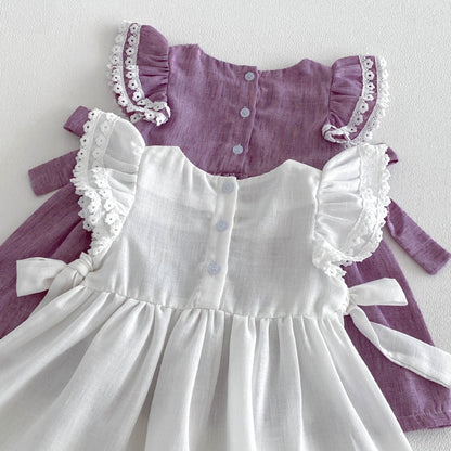 【BABY&KID】夏新作花刺繍ワンピースSK105021