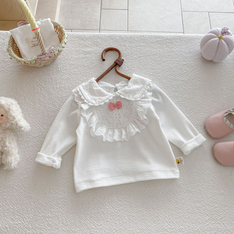 【BABY】レースフリル付きTシャツSK092422