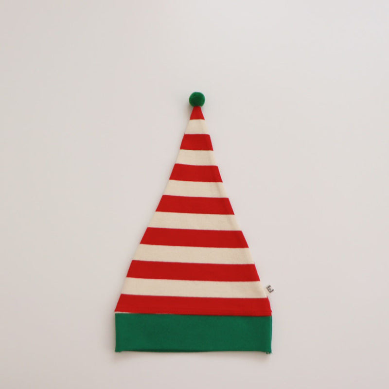 【BABY】ボーダークリスマス風カバーオール＆帽子セットSK102810