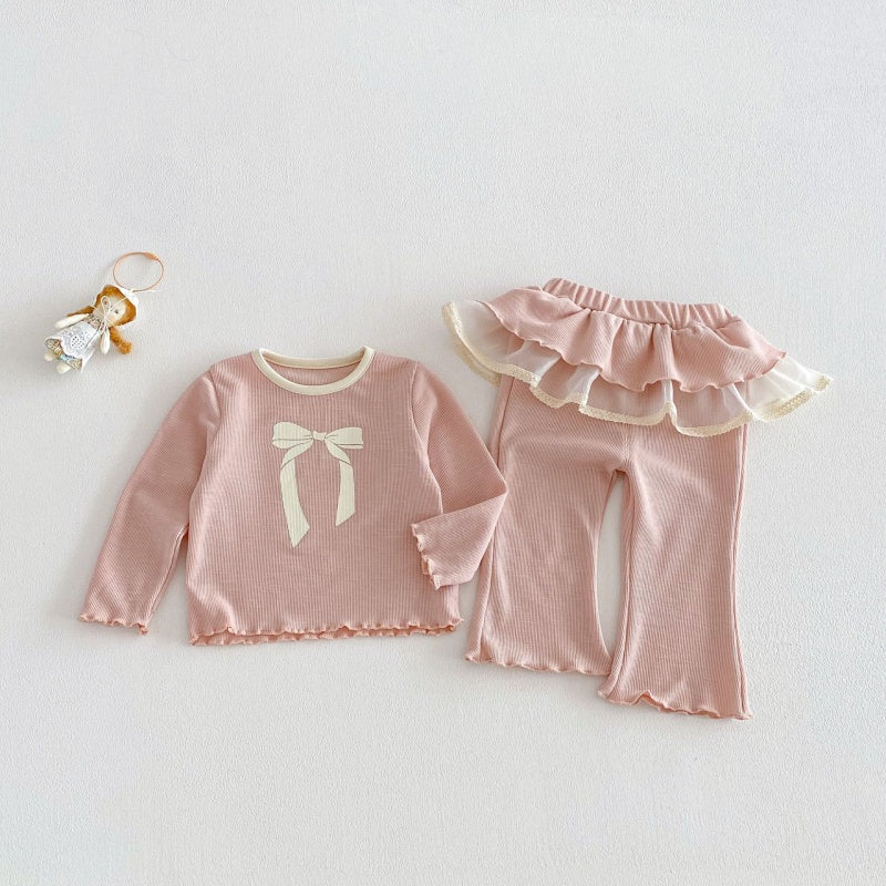 【BABY&KID】おしゃれ蝶結びセットアップSK104118