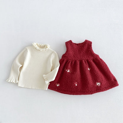 【BABY&KID】うさぎ刺繍中綿ジャケット、ワンピース、ニット、パンツ、トップスSK108118