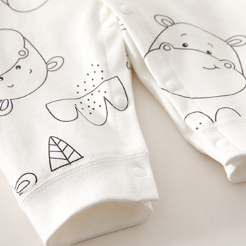 【BABY】北欧風どうぶつ柄カバーオールSK104413