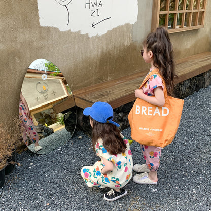 【BABY&KID】夏新作 カラフルフラワーセットアップSK080503
