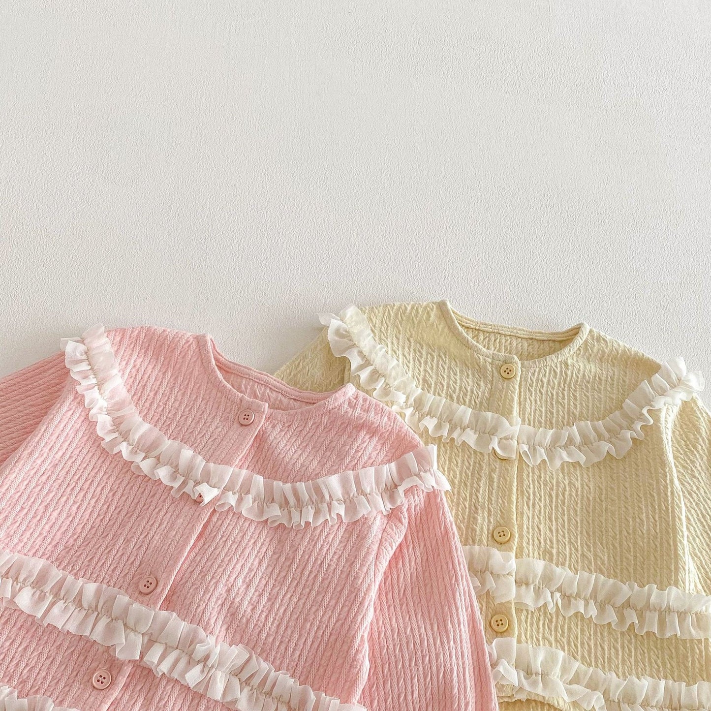 【BABY&KID】韓国風フリルデザイン長袖トップスSK103513