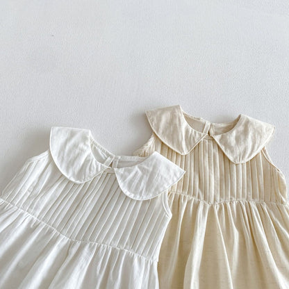 【BABY&KID】夏新作コットンノースリーブワンピースSK105020