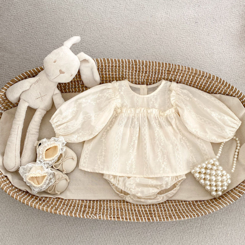 【BABY】花柄刺繍セットアップSK010205
