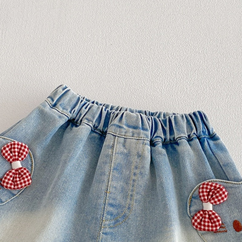 【BABY】夏新作韓国風蝶結びブラウス、蝶結びショートパンツSK104810