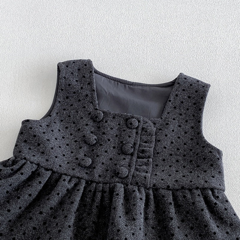 【BABY】冬新作ドットベスト＆ワイドパンツ＆トップスSK108307