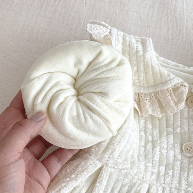 【BABY】冬新作フリル襟裏起毛ジャケットSK102725