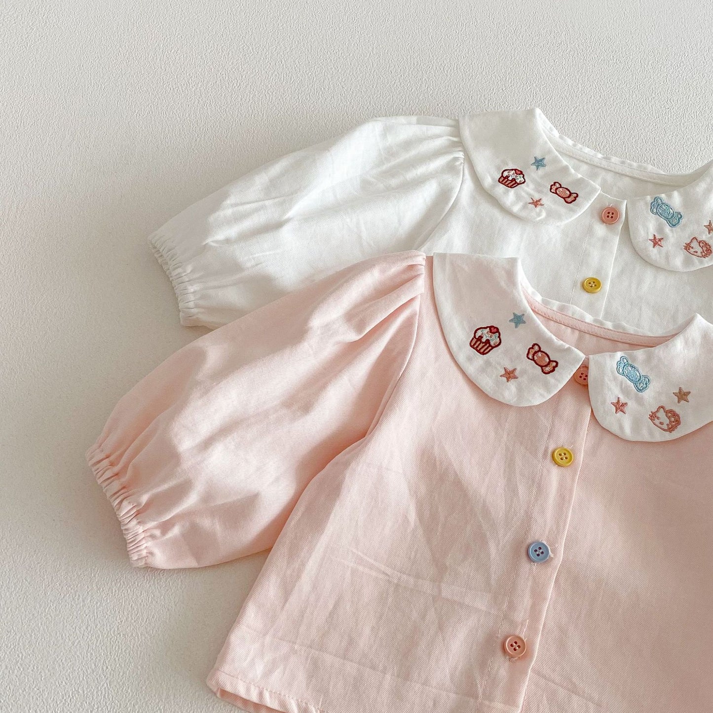 【BABY&KID】ねこ刺繍シャツSK103516