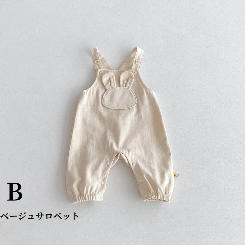 【BABY】うさぎサロペット、ベビーブラウスSK100329