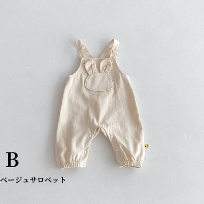 【BABY】うさぎサロペット、ベビーブラウスSK100329