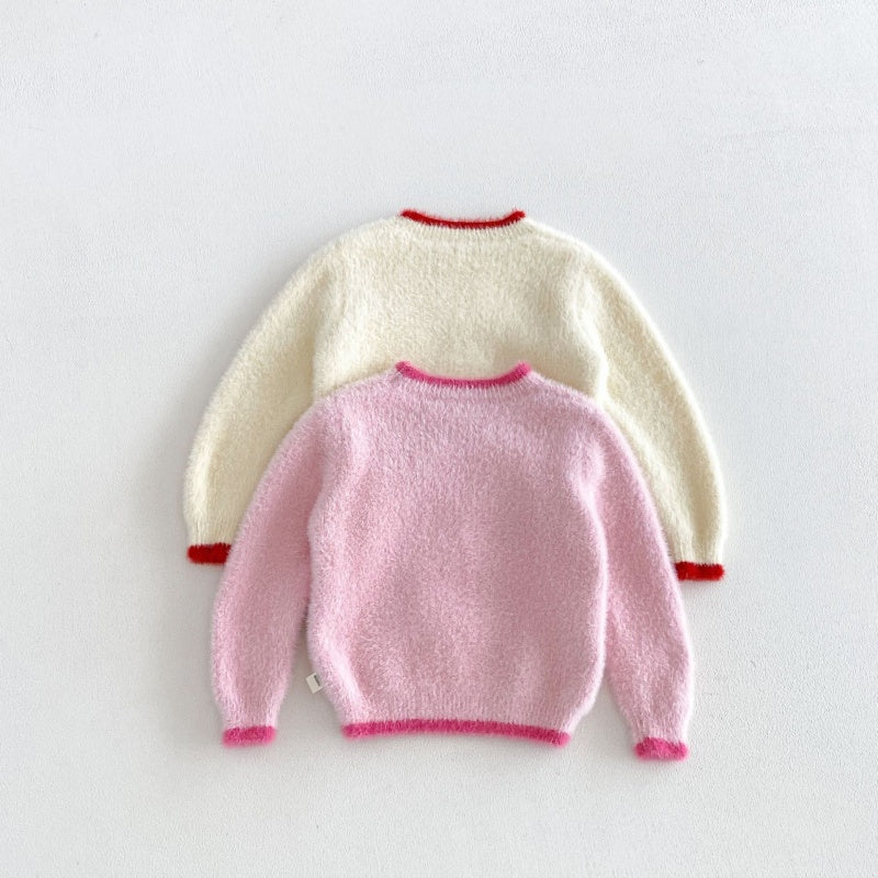 【BABY&KID】冬新作カートゥーン刺繍ニットSK108512