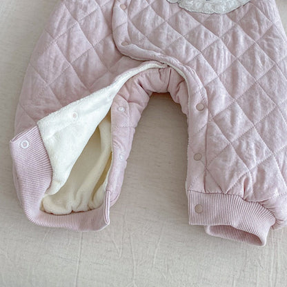 【BABY】冬新作わんちゃんフリル襟カバーオールSK102706