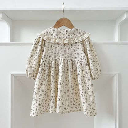 【BABY&KID】コットン小花柄ロンパース、ワンピースSK107919