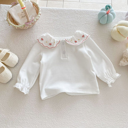 【BABY】襟付き刺繍長袖TシャツSK092314