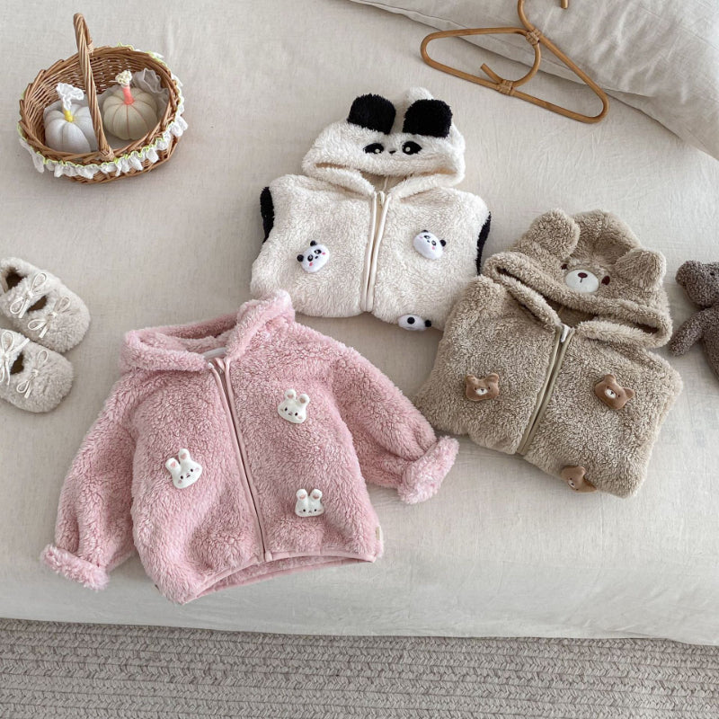 【BABY&KID】冬新作両面ボアフードジャケットSK102526