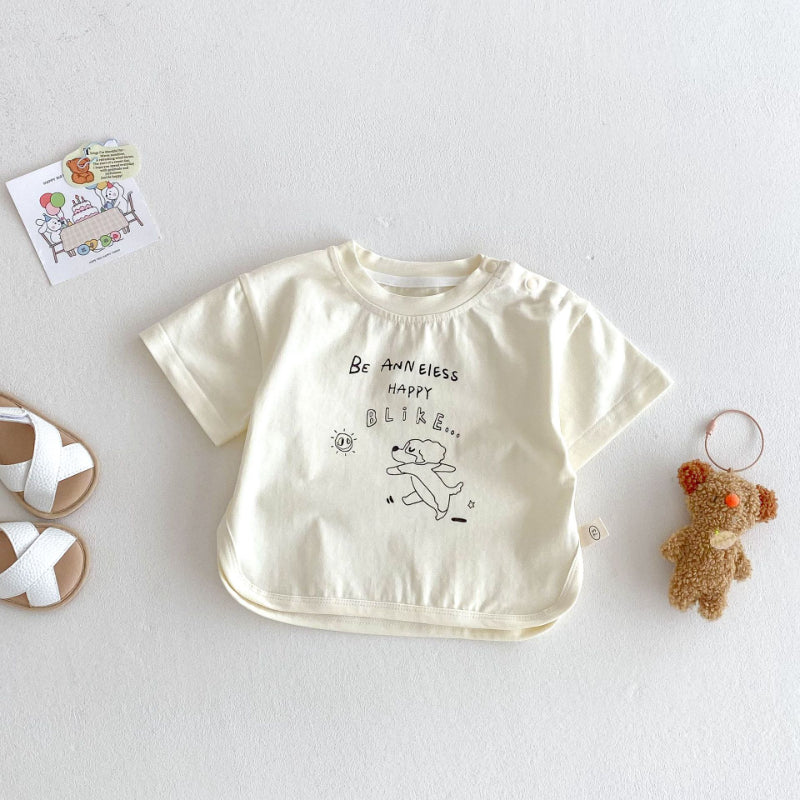 【BABY&KID】夏新作 ドッグＴシャツ、チェックパンツSK072010