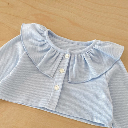 【BABY】ニットロンパース＆丸襟カーディガンSK103913