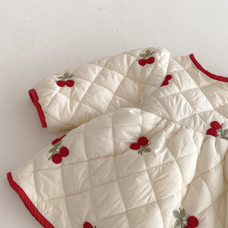 【BABY&KID】冬新作さくらんぼ中綿ワンピースSK103029