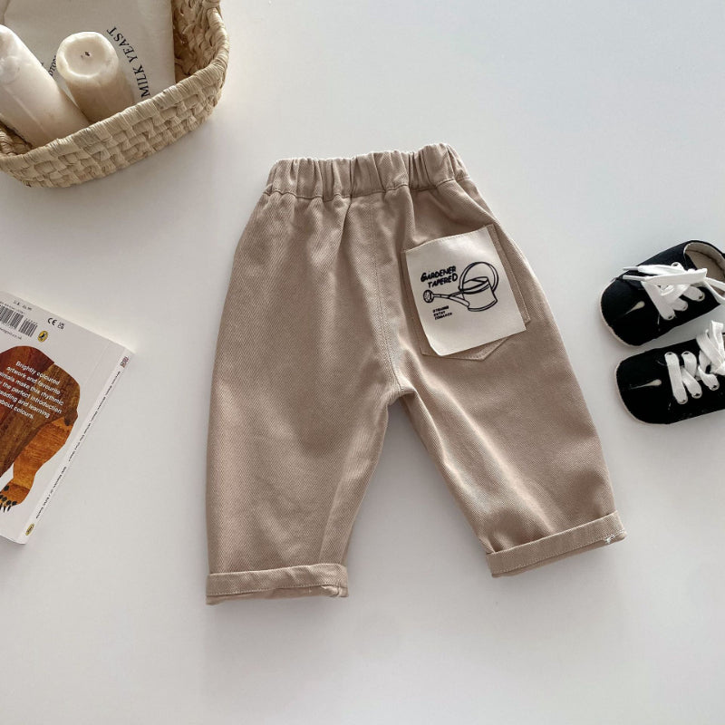 【BABY&KID】ワッペンカジュアルパンツSK100315