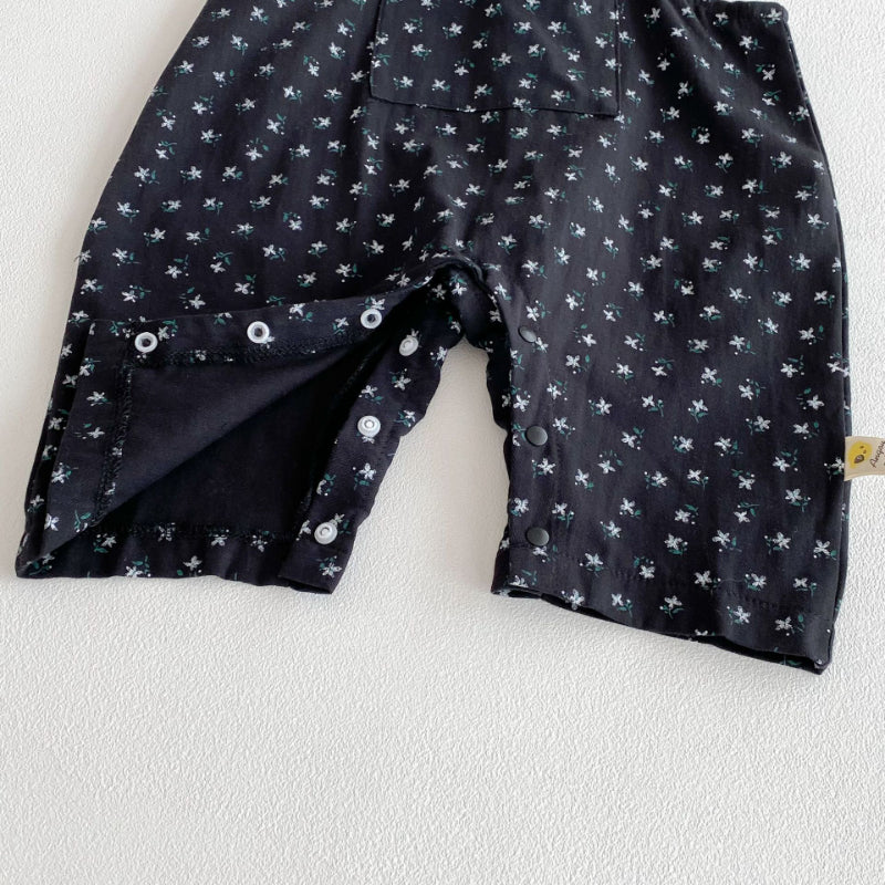 【BABY】花柄サロペット、トップスSK092530
