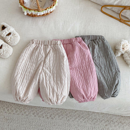 【BABY&KID】冬新作無地裏起毛パンツSK102531