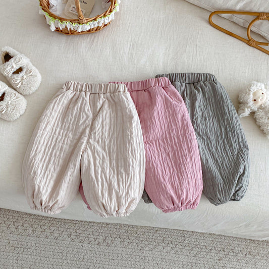 【BABY&KID】冬新作無地裏起毛パンツSK102531