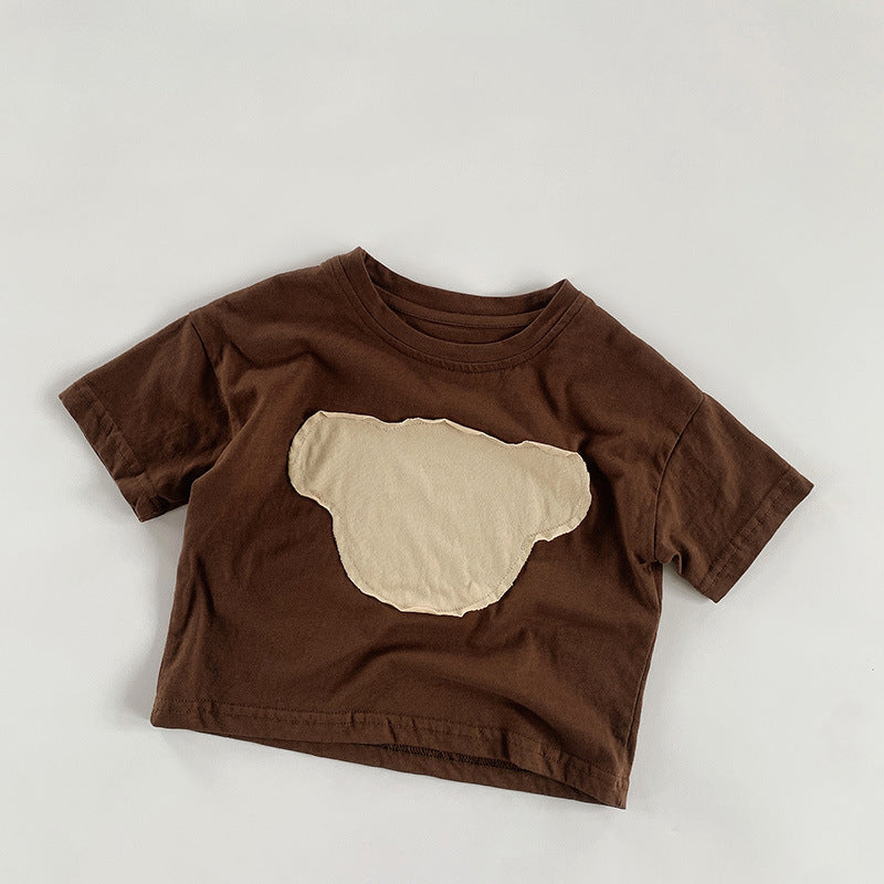 【BABY&KID】夏新作 クマプリントTシャツSK080807