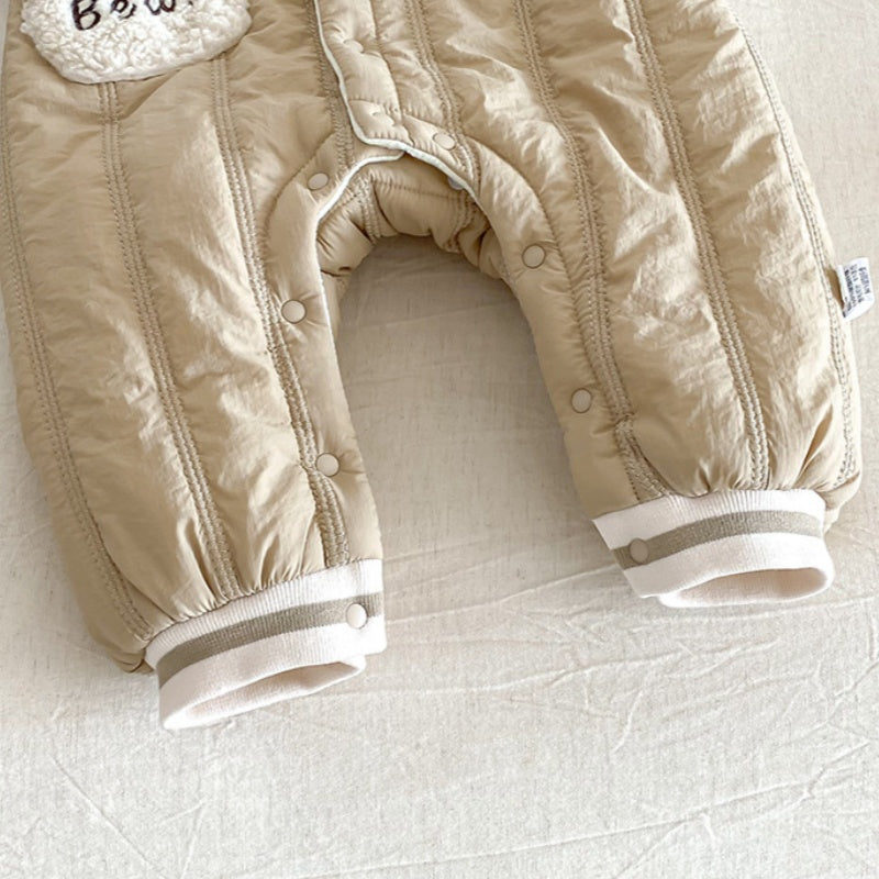 【BABY】冬新作くまさん裏起毛カバーオールSK102716