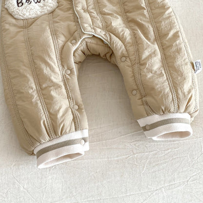 【BABY】冬新作くまさん裏起毛カバーオールSK102716