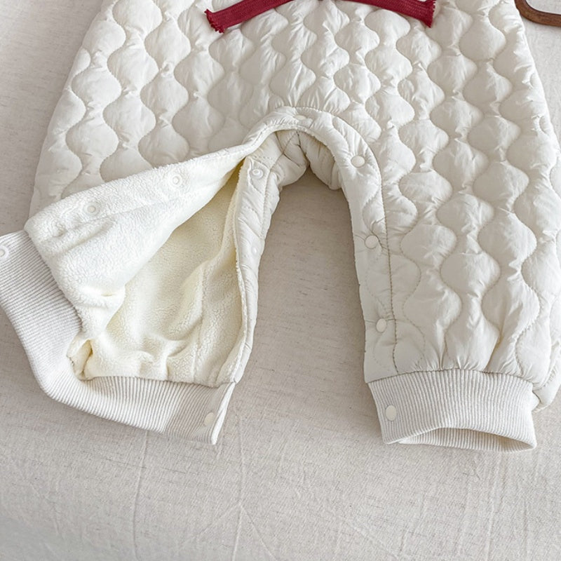 【BABY】冬新作キルティングわんちゃんカバーオール、フード付きニットSK103110