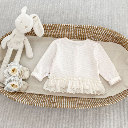 【BABY&KID】レース切り替えカーディガンSK092727
